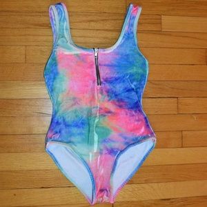 Tie Dye Velour Body Suit